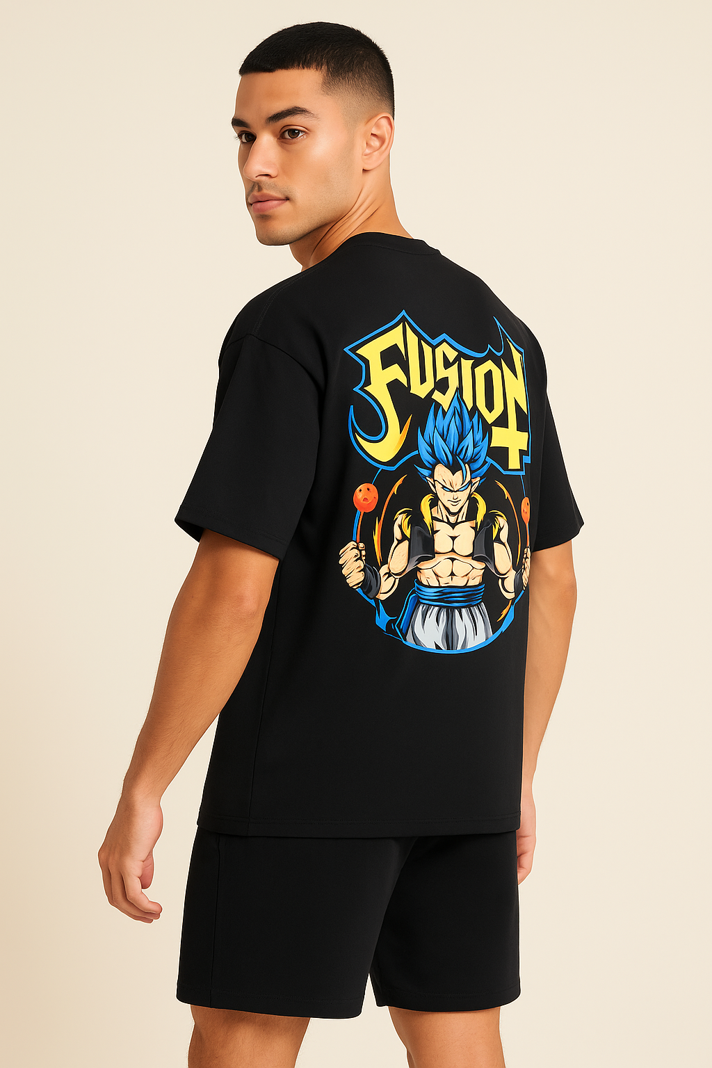 Unisex FUSION Printed Oversized T-Shirt